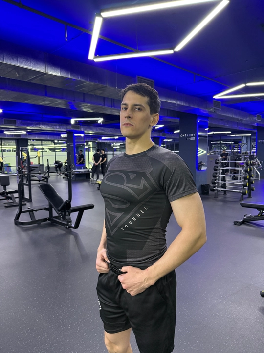 Kompression futbolka, sport, rashgard, erkaklar uchun, fitnes uchun