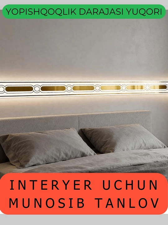 Devor, mebel va deraza uchun o‘zi yopishadigan dekor plyonka 10 sm x 5 m