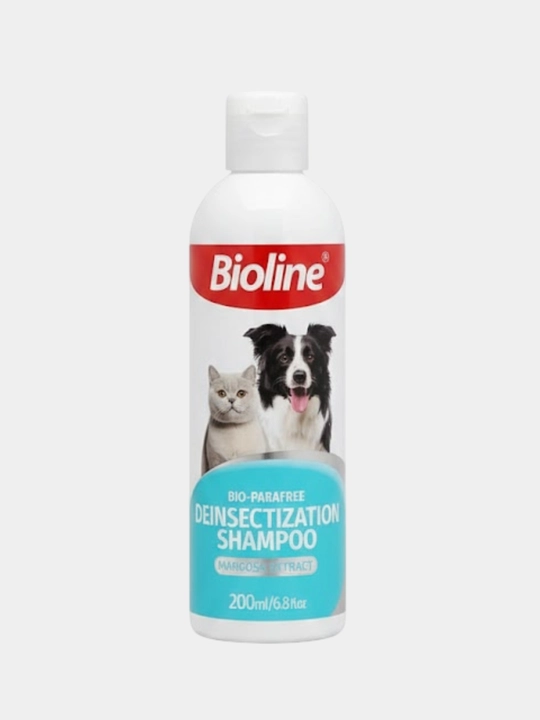 Bioline mushuklar va itlar uchun Margosa ekstrakti qo'shilgan hasharotlarga qarshi shampun, 200 ml, art2293 - 