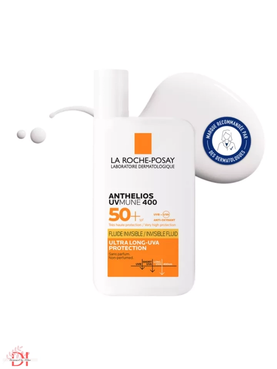 Невидимый солнцезащитный флюид La Roche SPF 50+, для чувствительной кожи, ультралёгкий