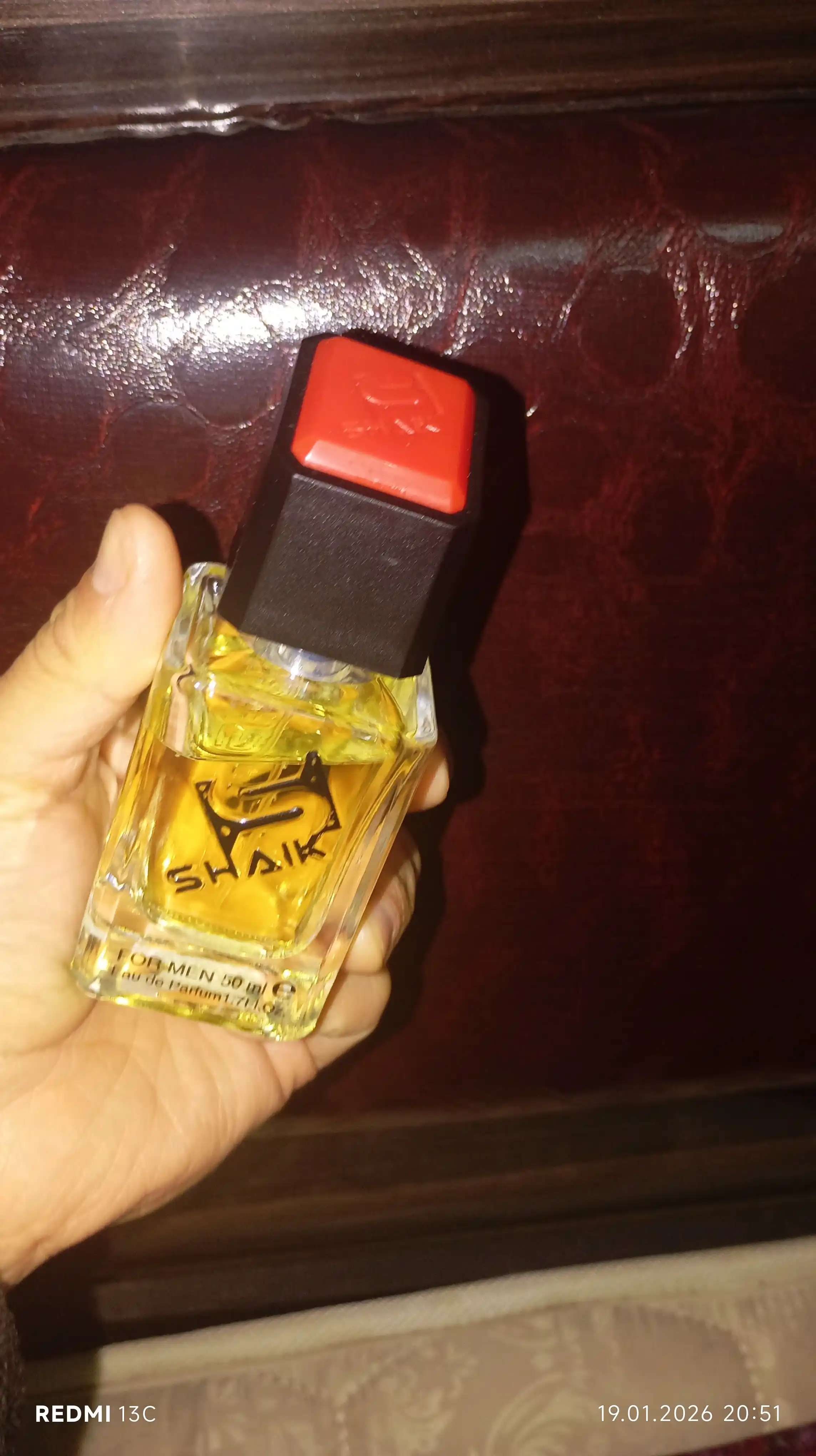 Parfyumlangan suv SHAIK 111, Lacoste L.12.12,  erkaklar uchun atir, 50 ml