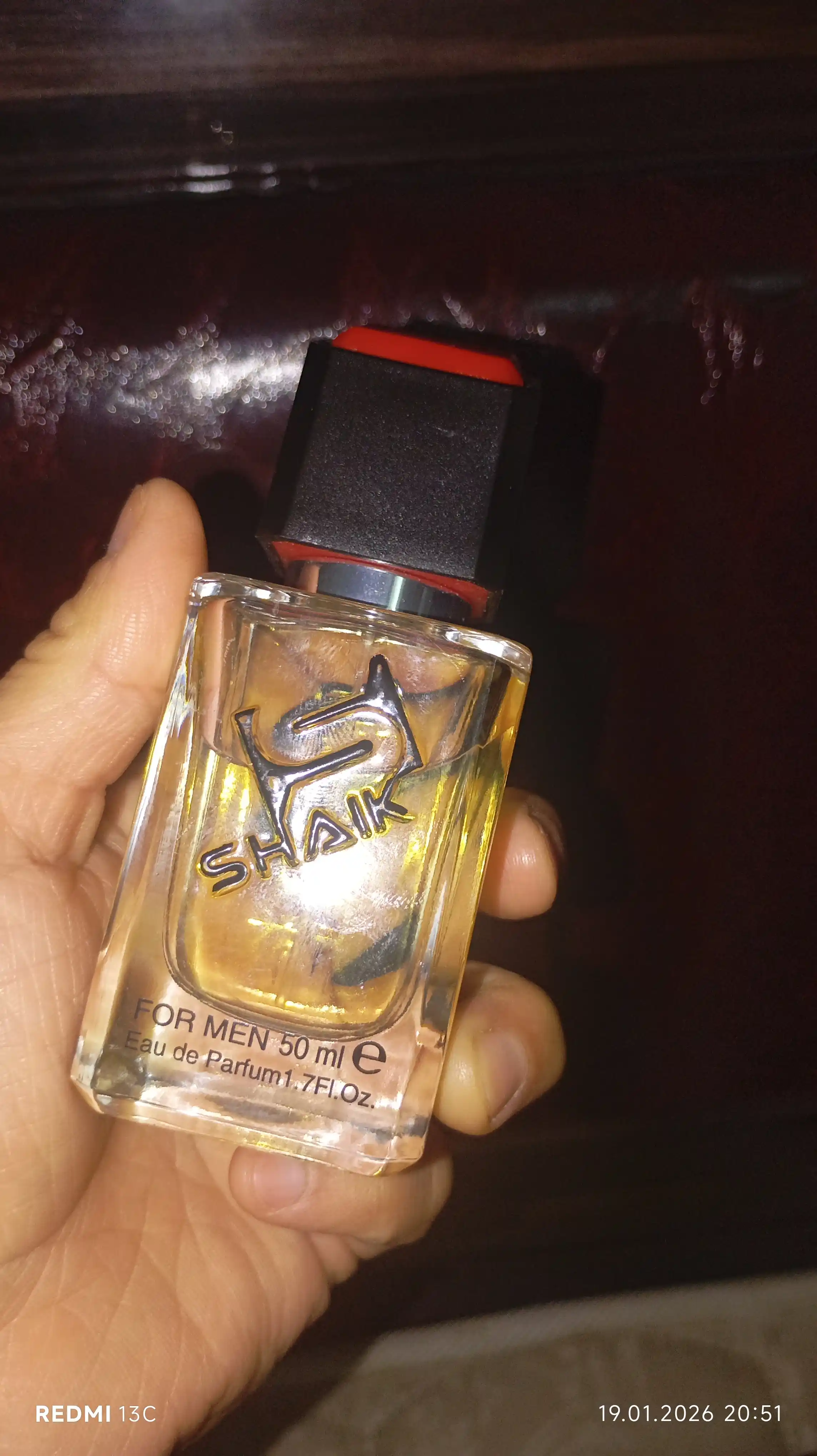 Parfyumlangan suv SHAIK 111, Lacoste L.12.12,  erkaklar uchun atir, 50 ml