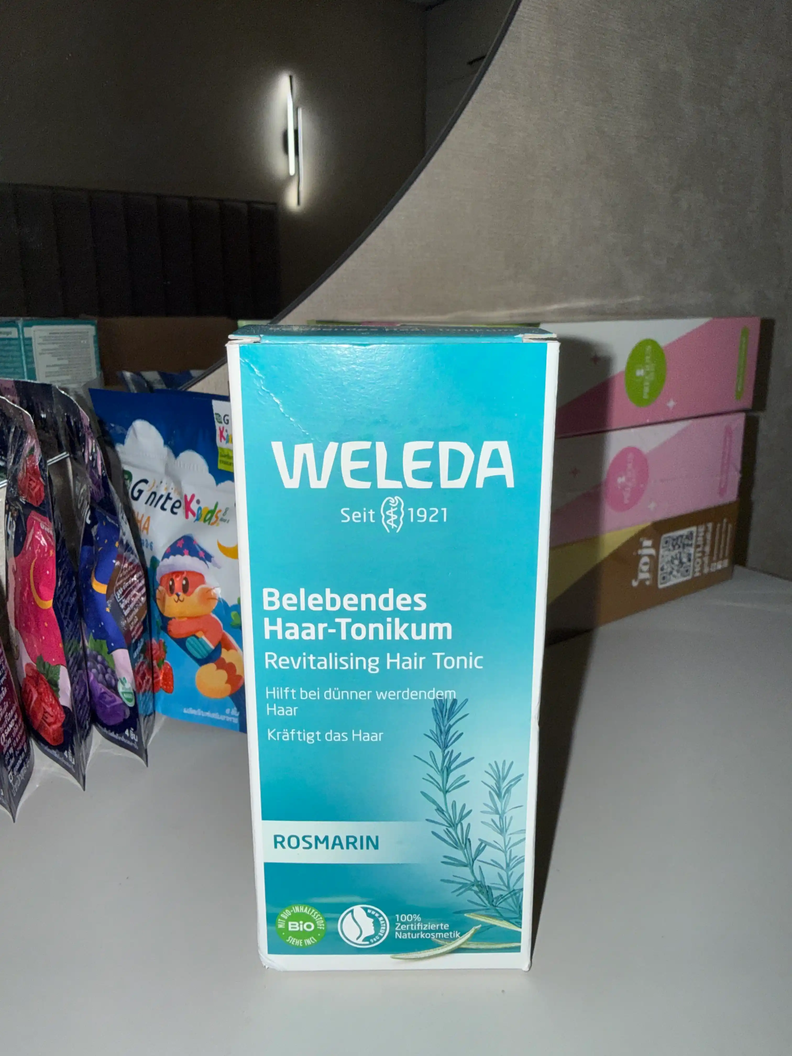 Укрепляющий тоник для роста волос Weleda с розмарином, 100 мл