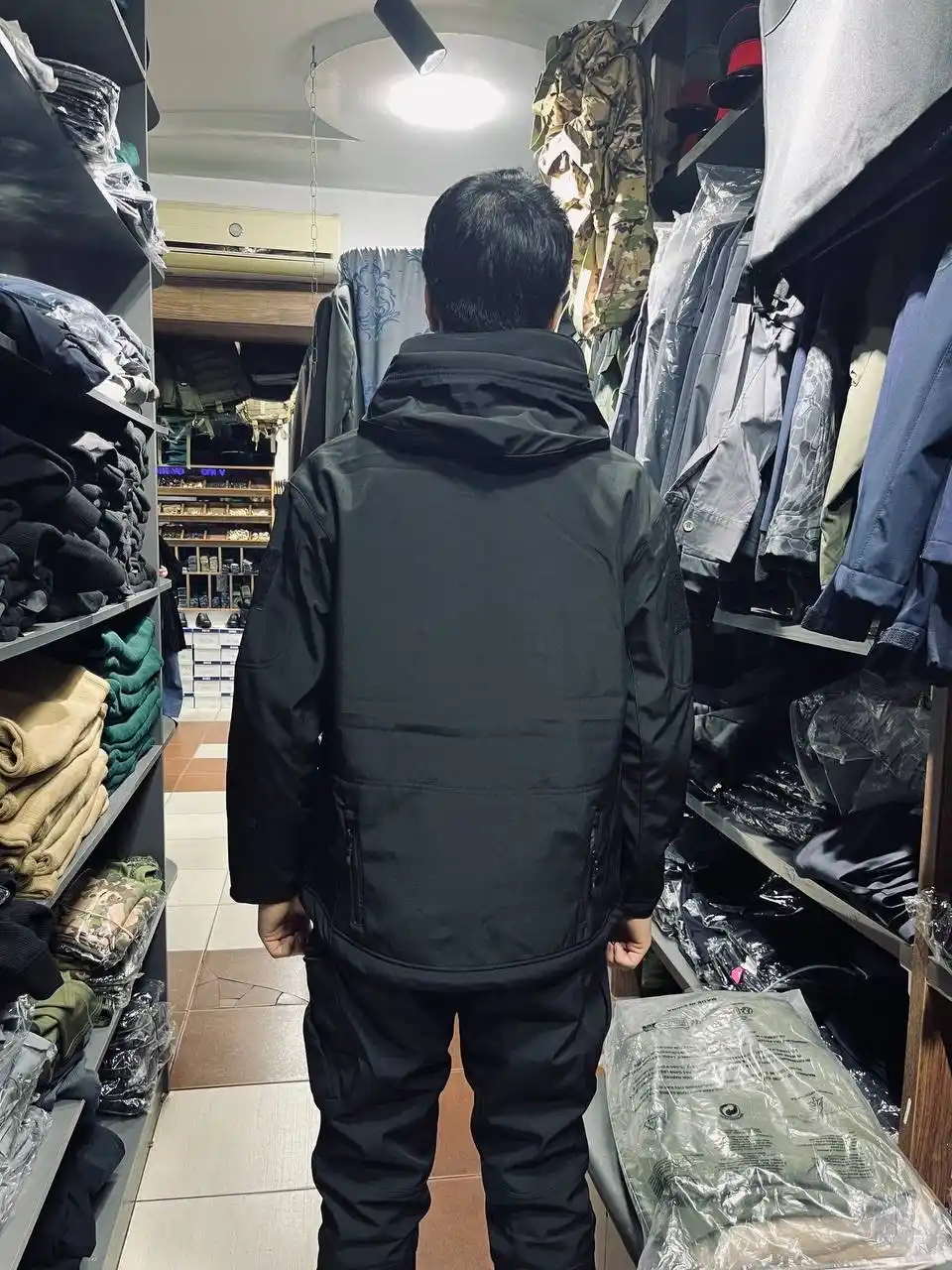 Тактический комплект Softshell куртка и штаны,зимний,Military водоотталкивающий,утеплённый