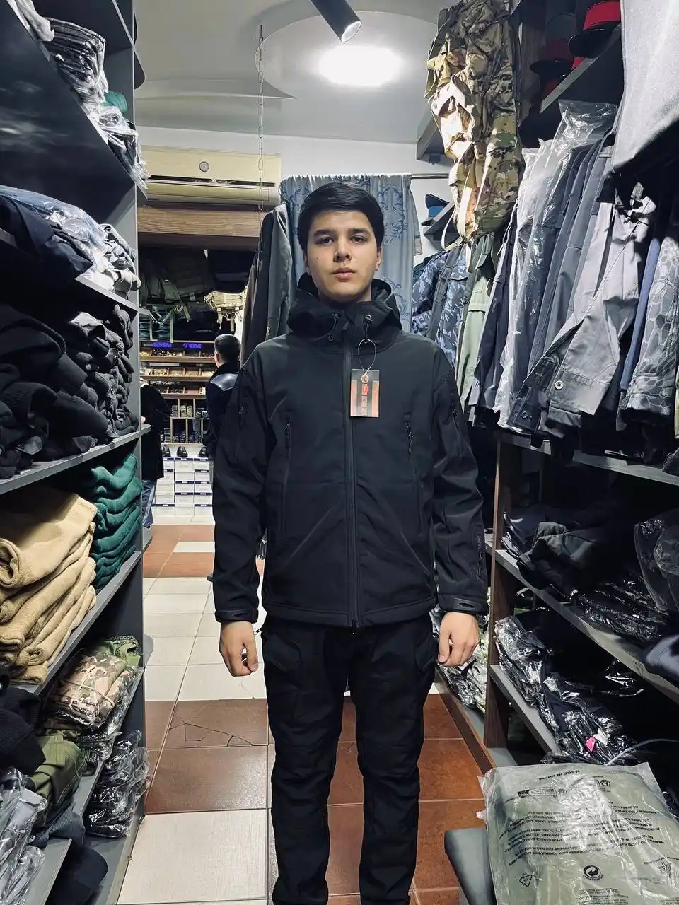 Тактический комплект Softshell куртка и штаны,зимний,Military водоотталкивающий,утеплённый