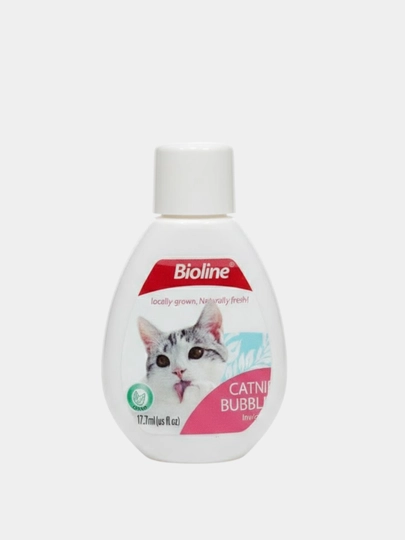 Бодрящие пузырьки для кошек, из кошачьей мяты, Маленький, Bioline арт2120