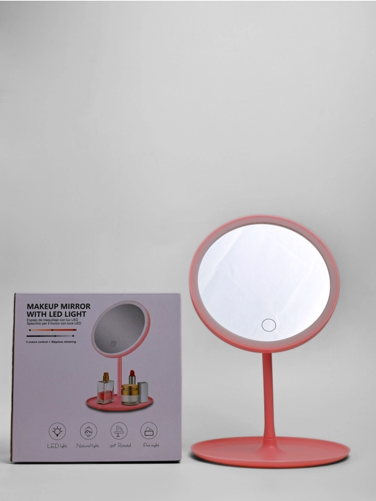 Kosmetik oyna, ikki tomonlama oyna, LED kosmetik oyna, oyna organizer bilan