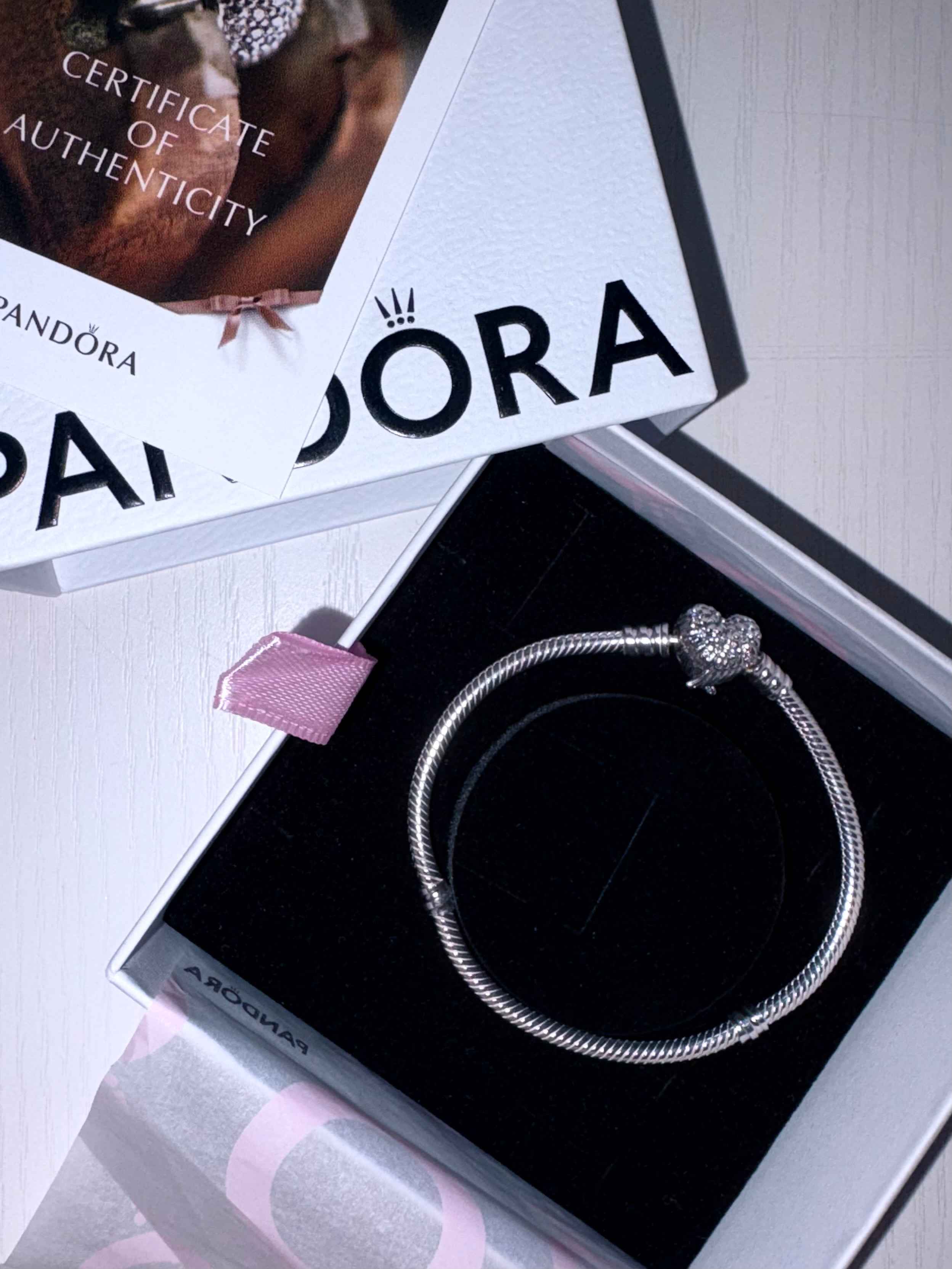 Серебряный браслет Pandora Moments Сердце и Крылья 593680C01