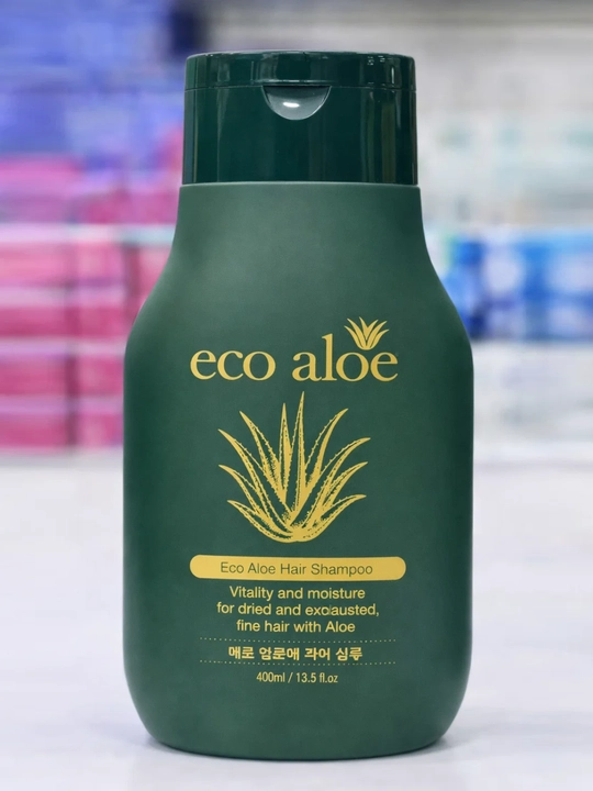 Soch uchun shampun, Rosee Eco aloe, Eco argan, Eco qora sarimsoq, 400 ml