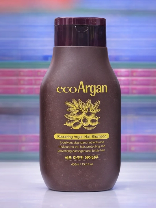Soch uchun shampun, Rosee Eco aloe, Eco argan, Eco qora sarimsoq, 400 ml