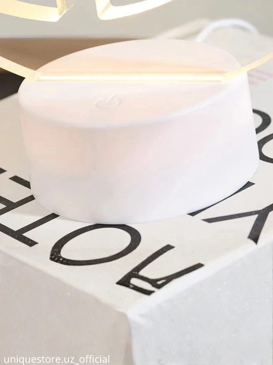 3D песочный LED светильник, декоративный ночник с эффектом спокойствия