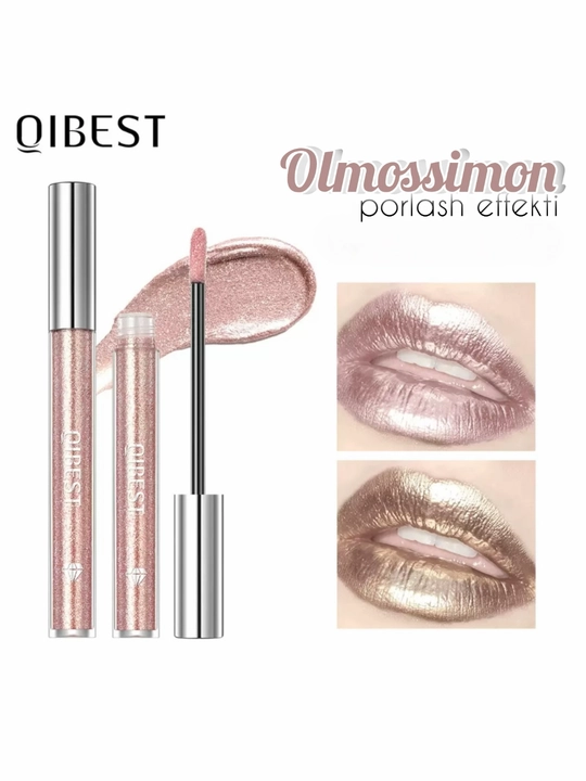 Блестки для губ и глаз Qibest, 24часовая стойкость, блестки для кожи, космические блестки