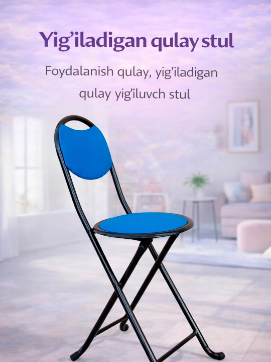 №Abd-02 Uy va bog' uchun mo'ljallangan stul qulay va yengil yeg'iluvchan - 