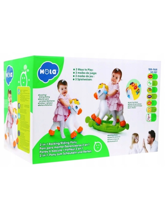 Gapiruvchi aravacha Baby Rodeo oti