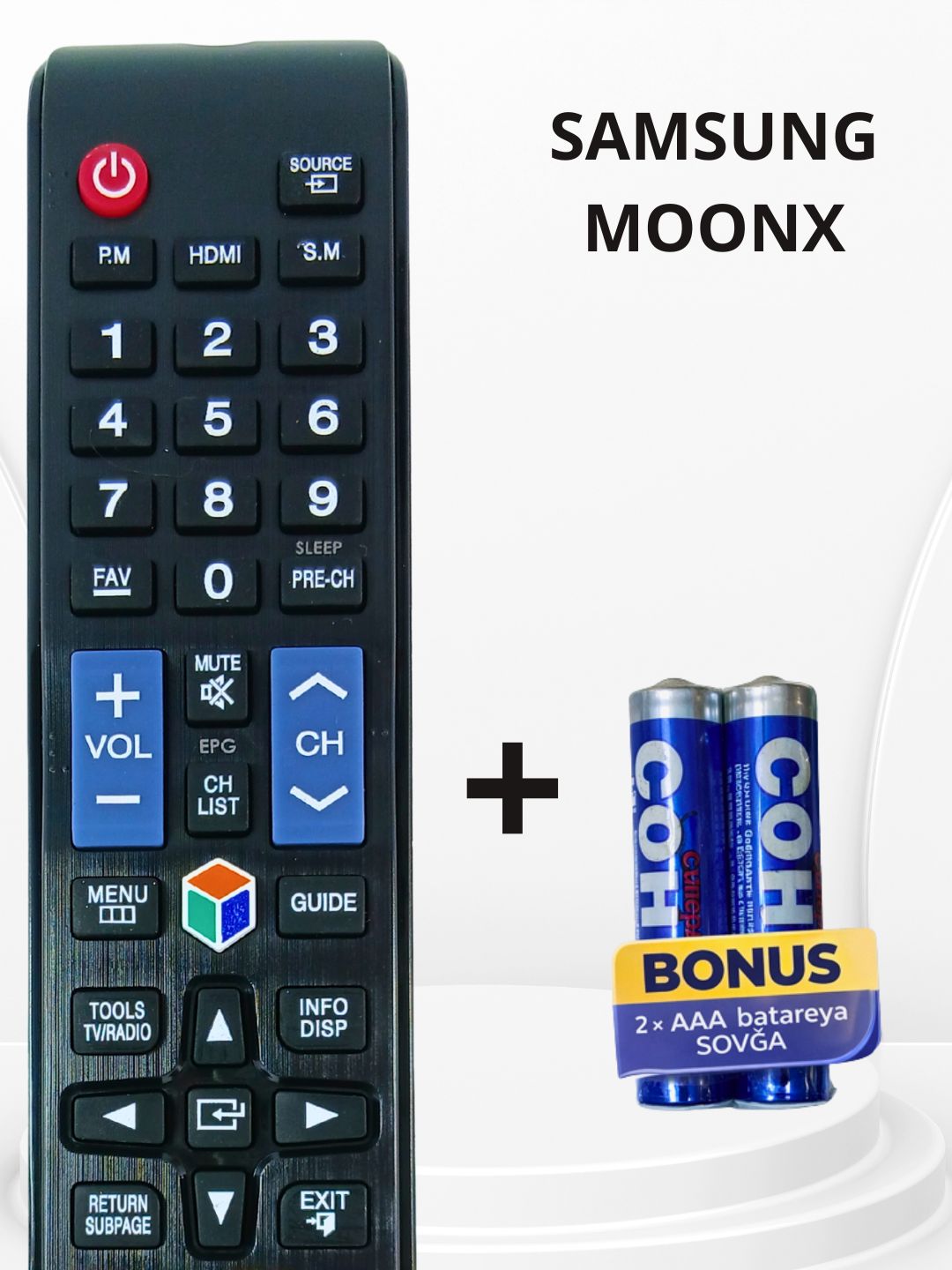 Пульт Samsung Moonx для телевизора с ИК сигналом, универсальный, кнопочный
