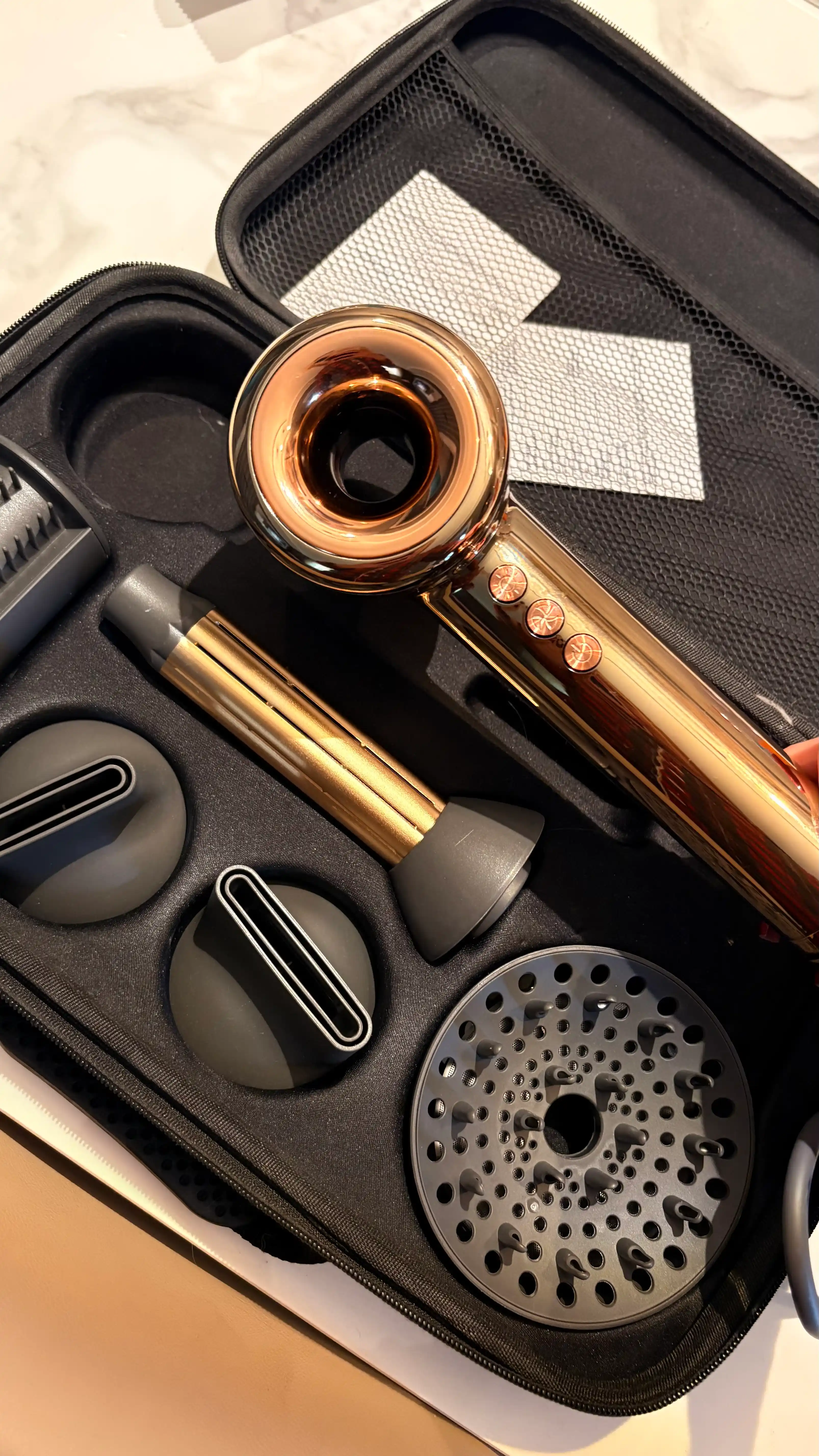 Fluarion Ionic F1 Gold Pro professional sochlarini fen mashinasi, ionlash bilan, 5ta nozul