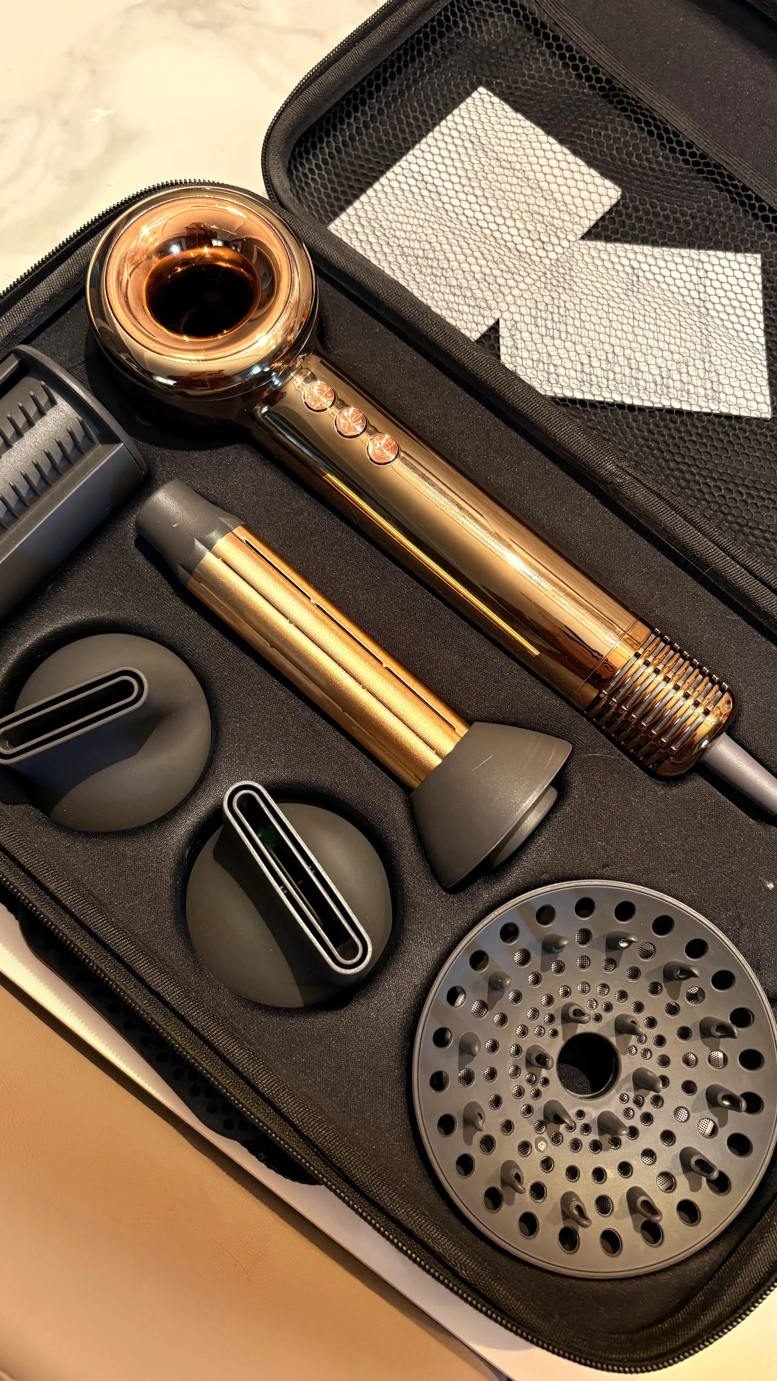 Fluarion Ionic F1 Gold Pro professional sochlarini fen mashinasi, ionlash bilan, 5ta nozul