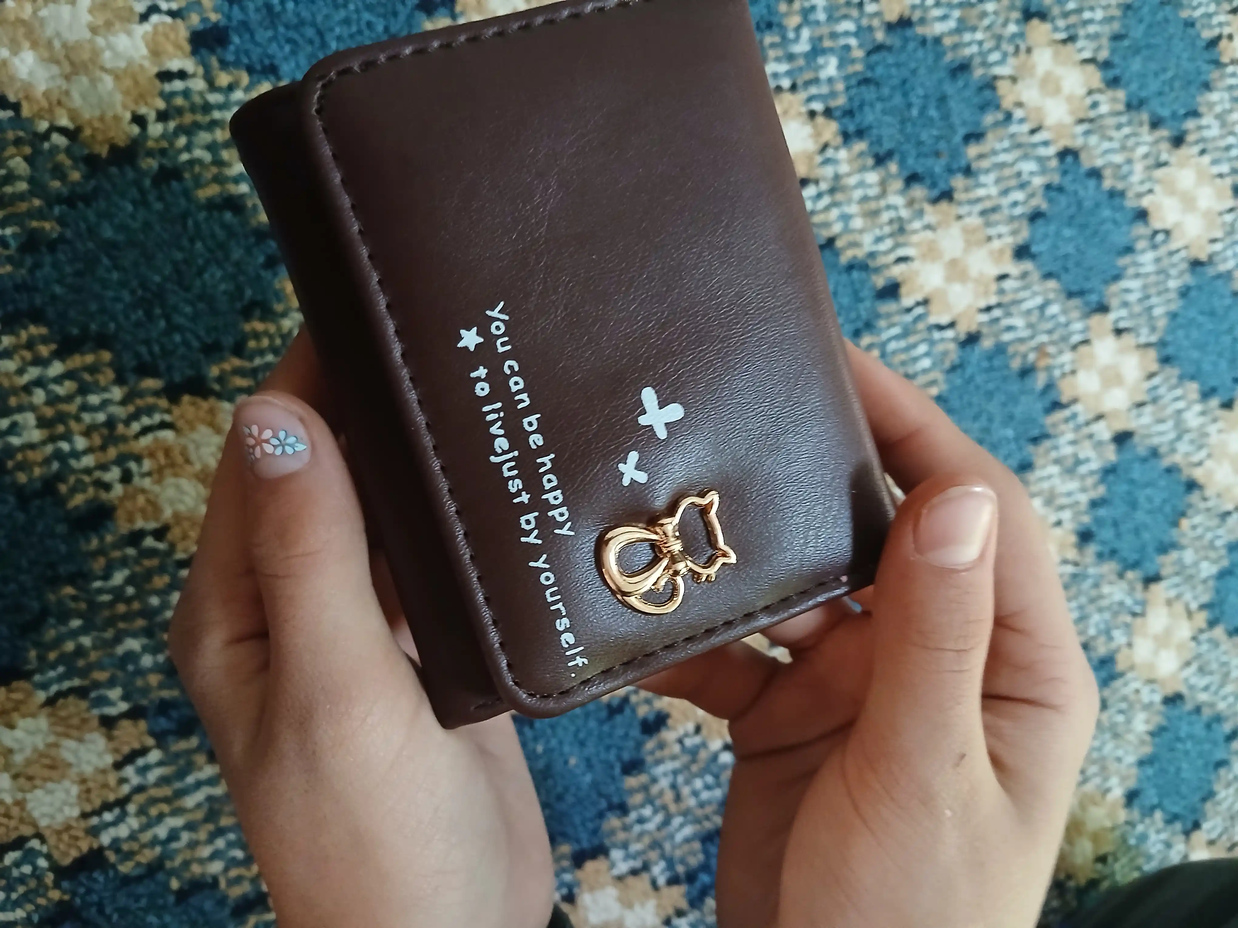 Женский кошелек для денег, маленький бумажник для карт