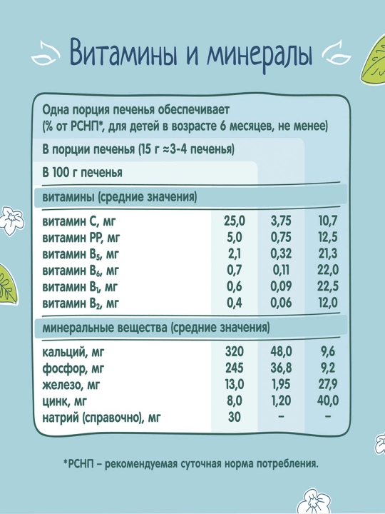 Eriydigan pechenye FrutoNyanya ovsyanaya 50 g 12 dona