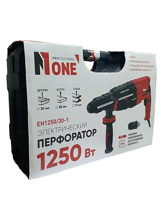 Elektr perforator NUMBER ONE EH1250/30-1, 1250 Vt, 4600 zarba/min, 3.2 J, SDS-Plus