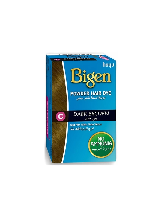 Хна для бровей Bigen, тёмно-коричневая, Хна для волос, краска хна для волос