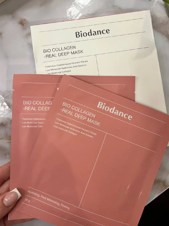 Маска для лица Biodance, ночная гидрогелиевая маска с коллагеном для упругости кожи 