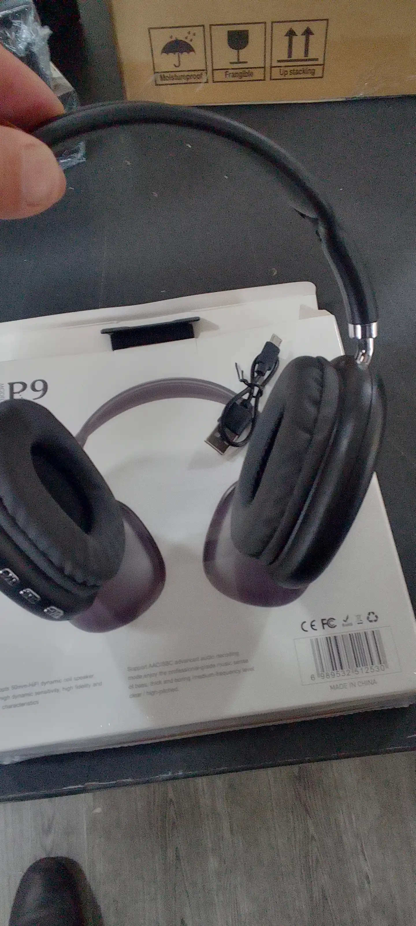 Simsiz,Bluetooth,quloqchin P 9 Mikrafonli