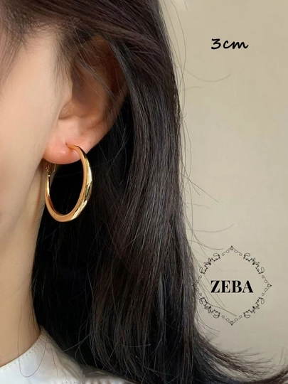 Серьги кольца, круглые, конго серебрянного, золотого, красного цветов — ZEBA-ZIRXALQ-СВЕТБЕЖ