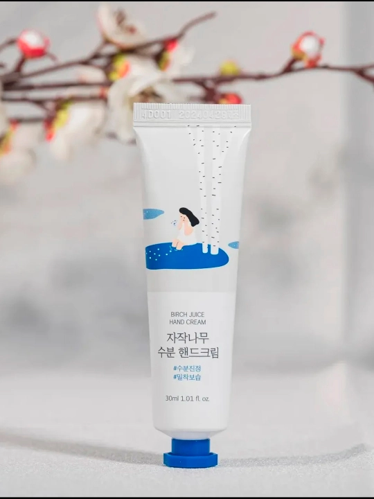 Qayin sharbati bilan namlantiruvchi qo‘l kremi, Round Lab, Berch Juice Hand Cream, 30 ml