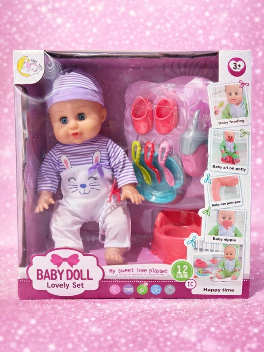 Baby Doll Lovely Set qo‘g‘irchoq to‘plami, aksessuarlar bilan