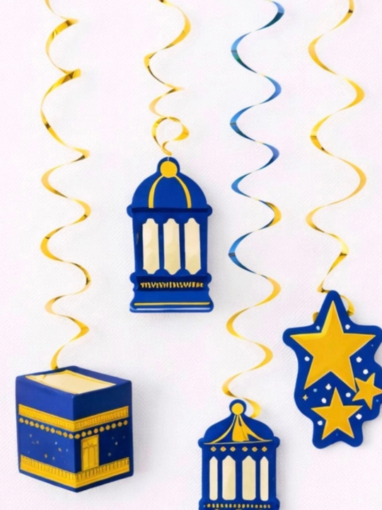 Ramazon Muborak yozuvli folgali havo sharlar, Eid Mubarak bezak, Ramazon bezaklari