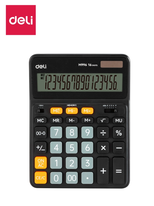 Калькулятор 16 разрядный EM996 Deli, 996-EM - 