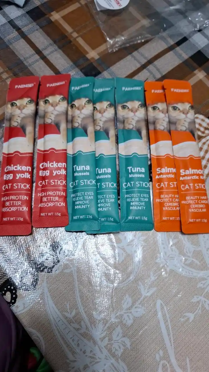 Лакомство для кошек Faenbei "Pet Snaks", ассорти из 3 вкусов