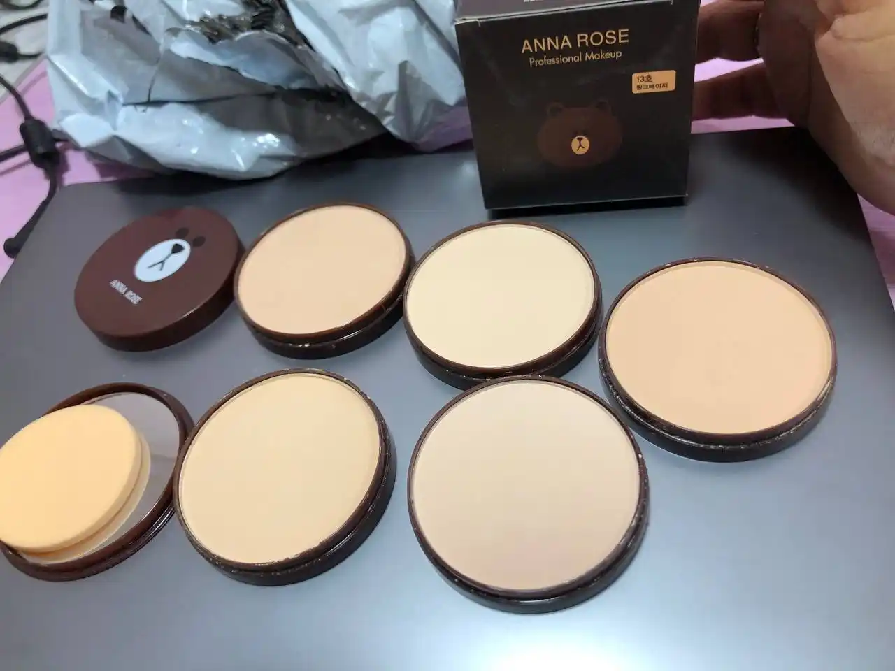 Кушон - Пудра для лица Anna Rose, 5 в 1