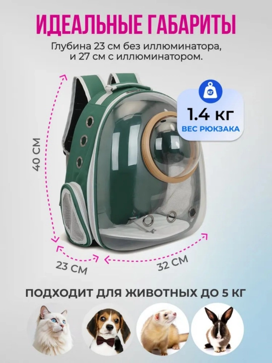 Рюкзак для кошки-собаки, кошачий рюкзак с осветителем, с окном