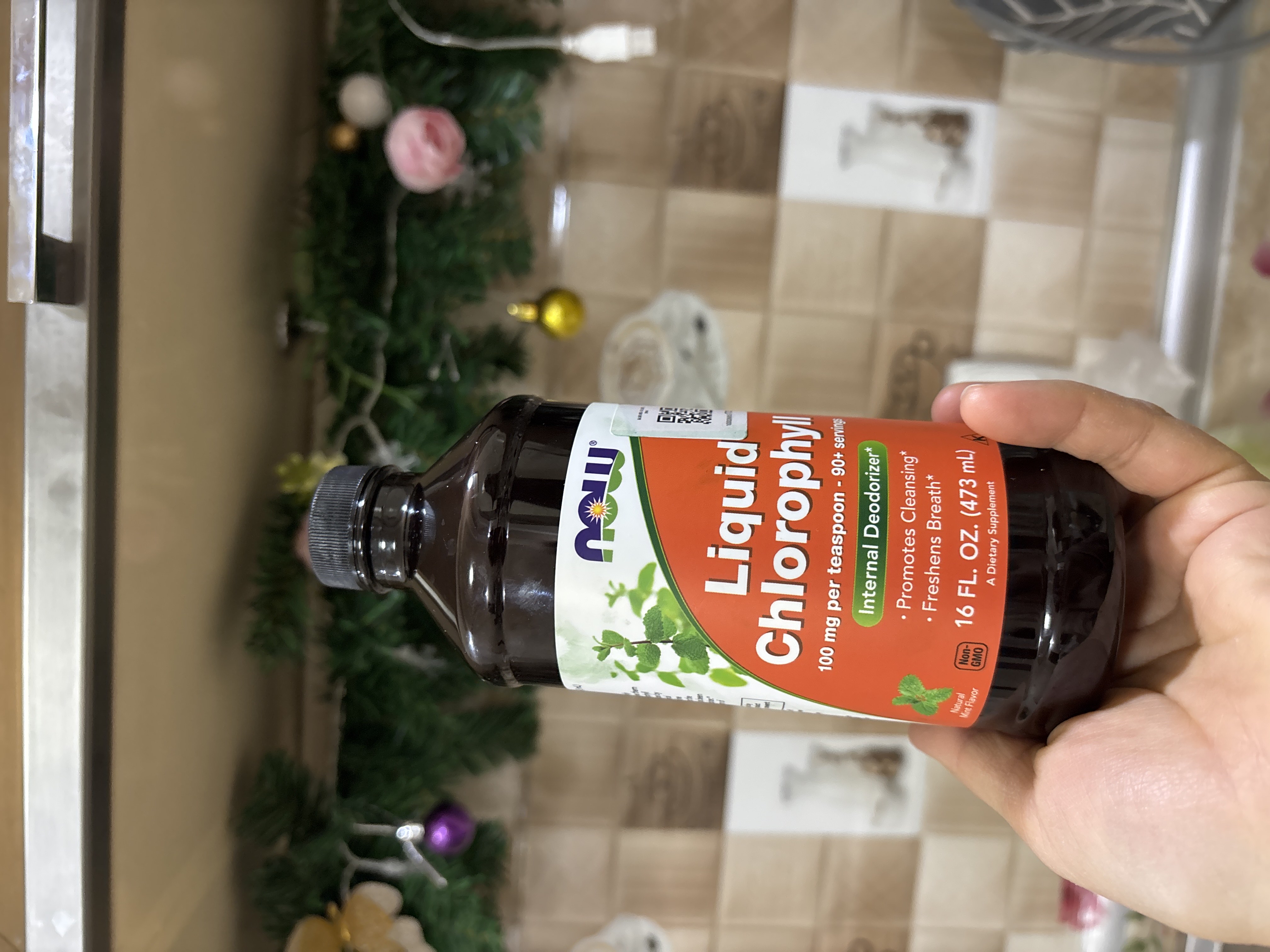 NOW Foods, suyuq Xlorofill Chlorophyll, Halol