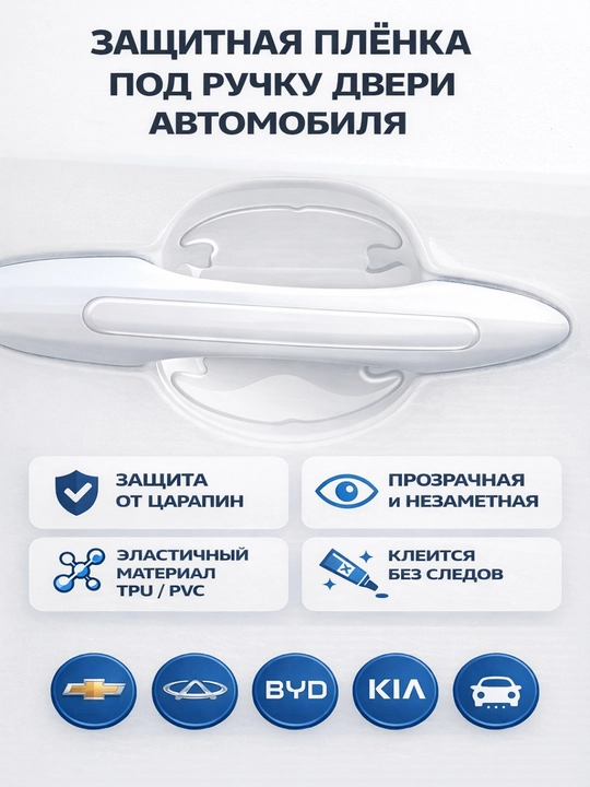 Защитная плёнка под ручку двери автомобиля - 