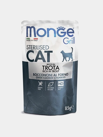 Влажный корм Monge Grill Sterilised trout
