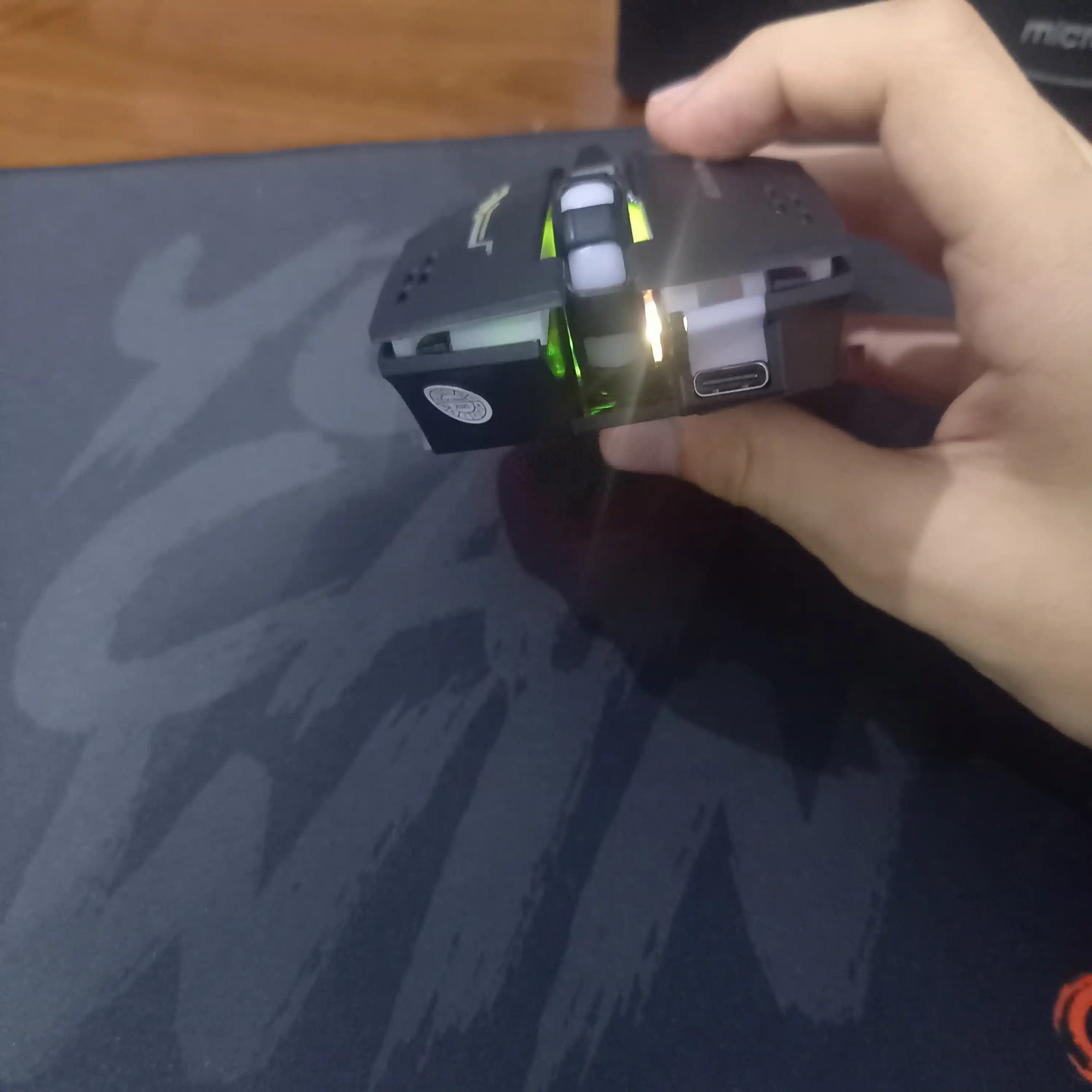 Shovqinsiz, Simsiz o‘yin sichqoncha, iMICE 5 xil model, DPI 12800, RGB, tugmalar 8 tagacha