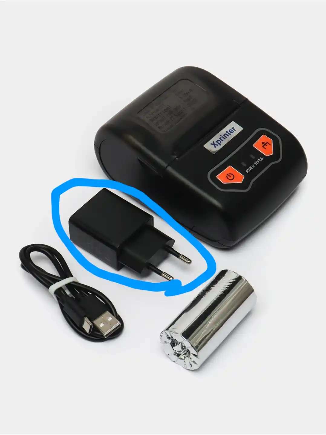 Termal kvitansiya printeri Xprinter XP-P502A Portativ 58 mm 70 mm/s USB+Bluetooth