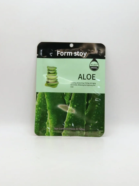Yuz uchun matoli niqoblar – Aloe, Kollagen, namlash, oziqlantirish va teri parvarishi - 