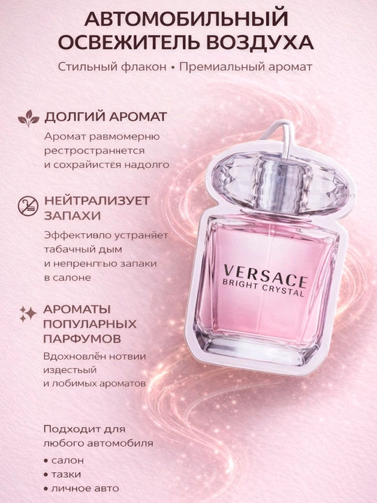 Авто освежитель в виде флакона с ароматом известного бренда - 
