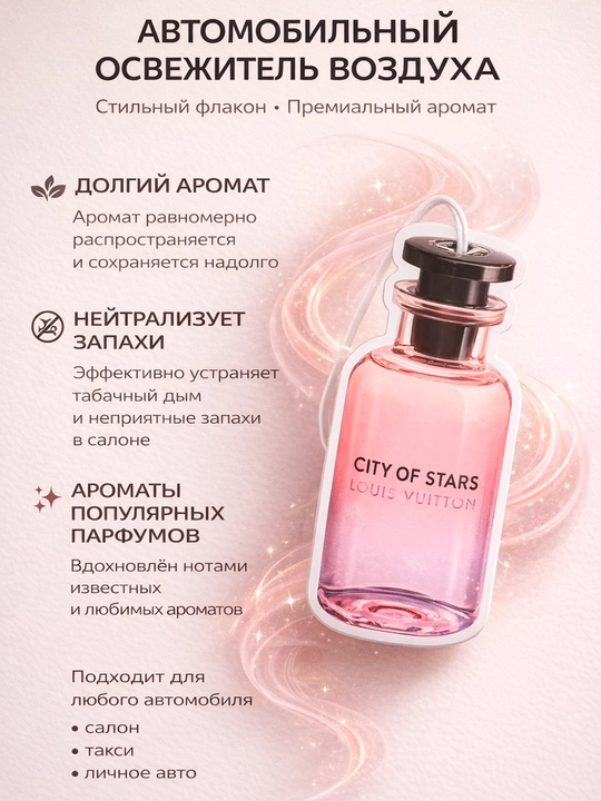 Авто освежитель в виде флакона с ароматом известного бренда - 