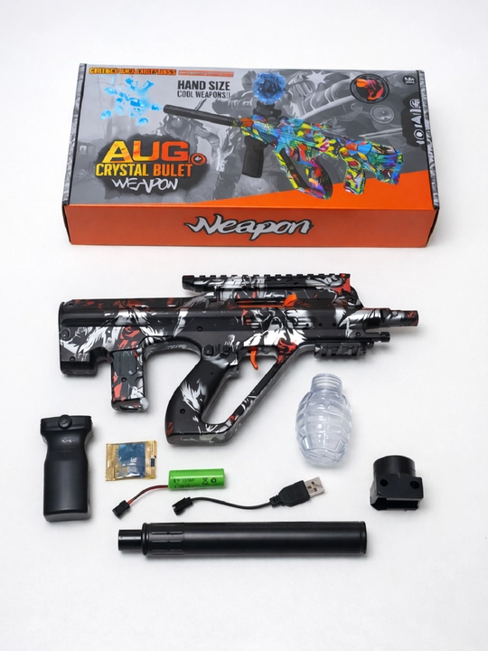 Автомат игрушечный AUG Assault Rifle, Режим стрельбы: автомат, работает на аккумуляторе