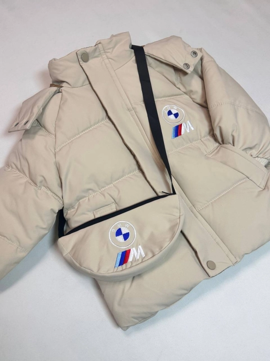 Детская куртка BMW, зимняя одежда для детей, куртка для мальчиков, куртка