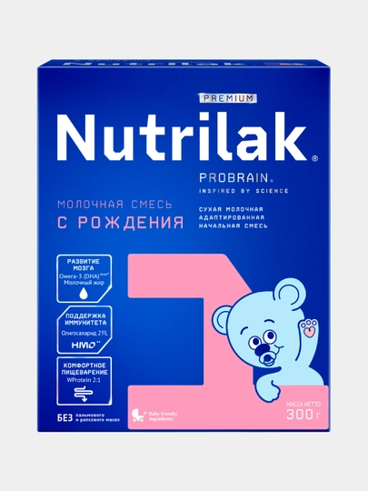 Сухая молочная смесь Nutrilak Premium 1, адаптированная начальная, 300 г — INFAPRI-INF1006