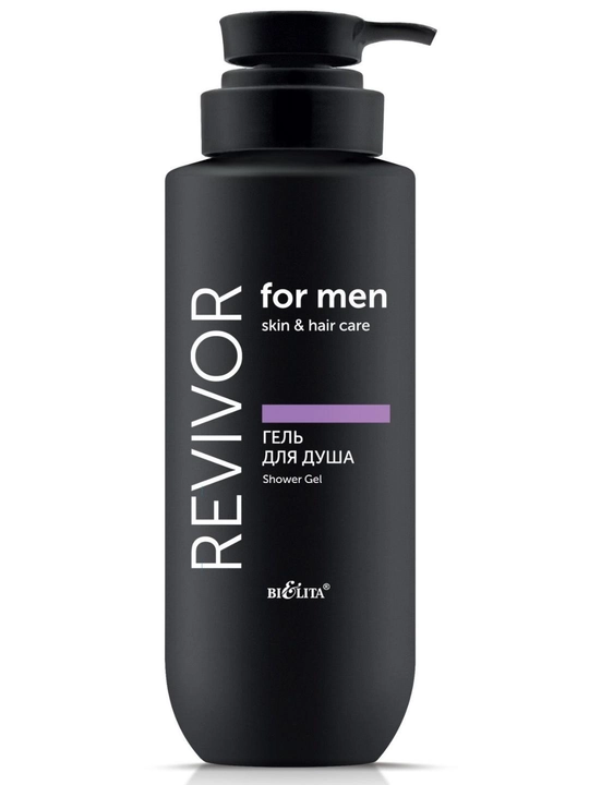 Dush uchun Revivor for Men.Skin & Hair Care tetiklashtiruvchi geli, Belita, 400 ml - 