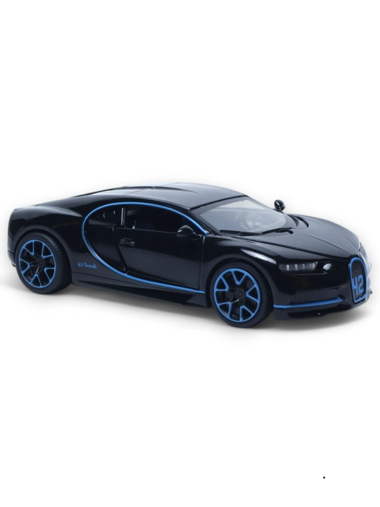 32501. BUGATTI CHIRON, Kollektsion avtomobil, metall bezak, ovoz, yorug'lik,