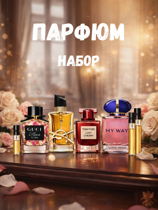 Atir, ayollar uchun probnik atirlar Paris fragrance, Gucci, YSL, Tom Ford, My Way - 