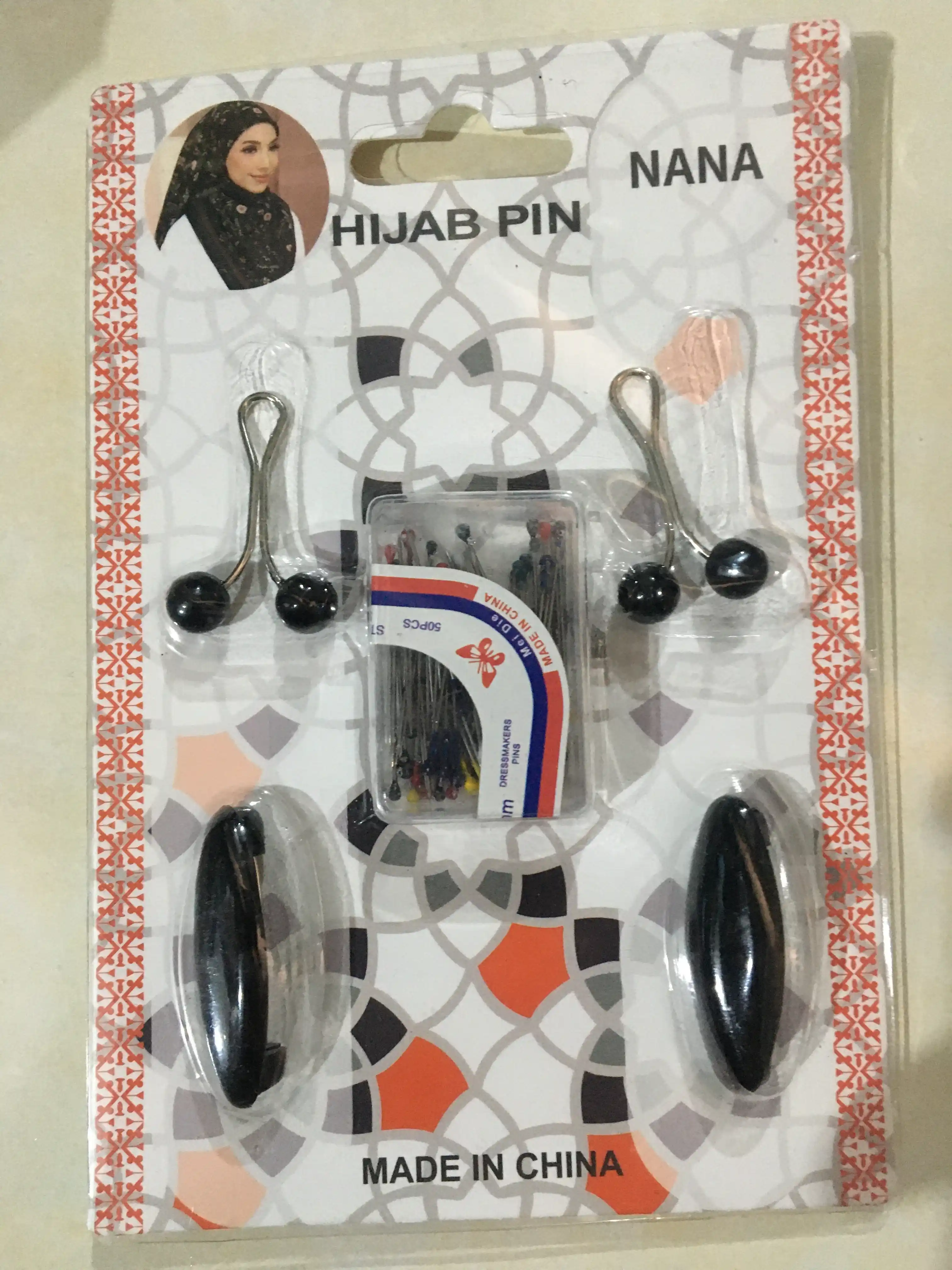 Безопасные булавки + иглы, зажим, клипса для платка, шарфа, аксессуары для хиджаба